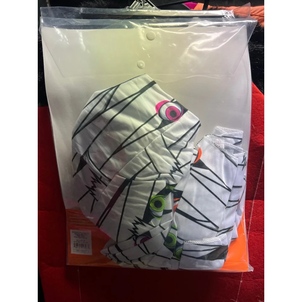 New Hyde And Eek Kids Blacklight Mummy Large L 10-12 Halloween Costume